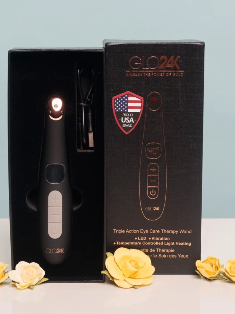 GLO24K - Triple Action Eye Care Therapy Wand